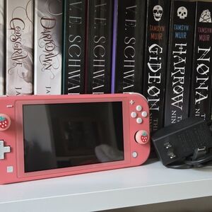 Nintendo Handheld Console in Coral Pink